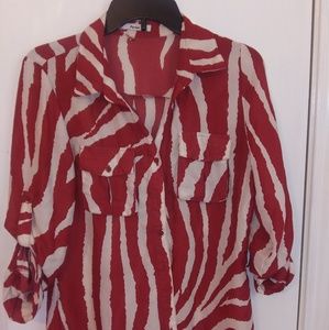Dressy Button Blouse size L